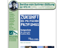 Tablet Screenshot of bertha-von-suttner-stiftung.de